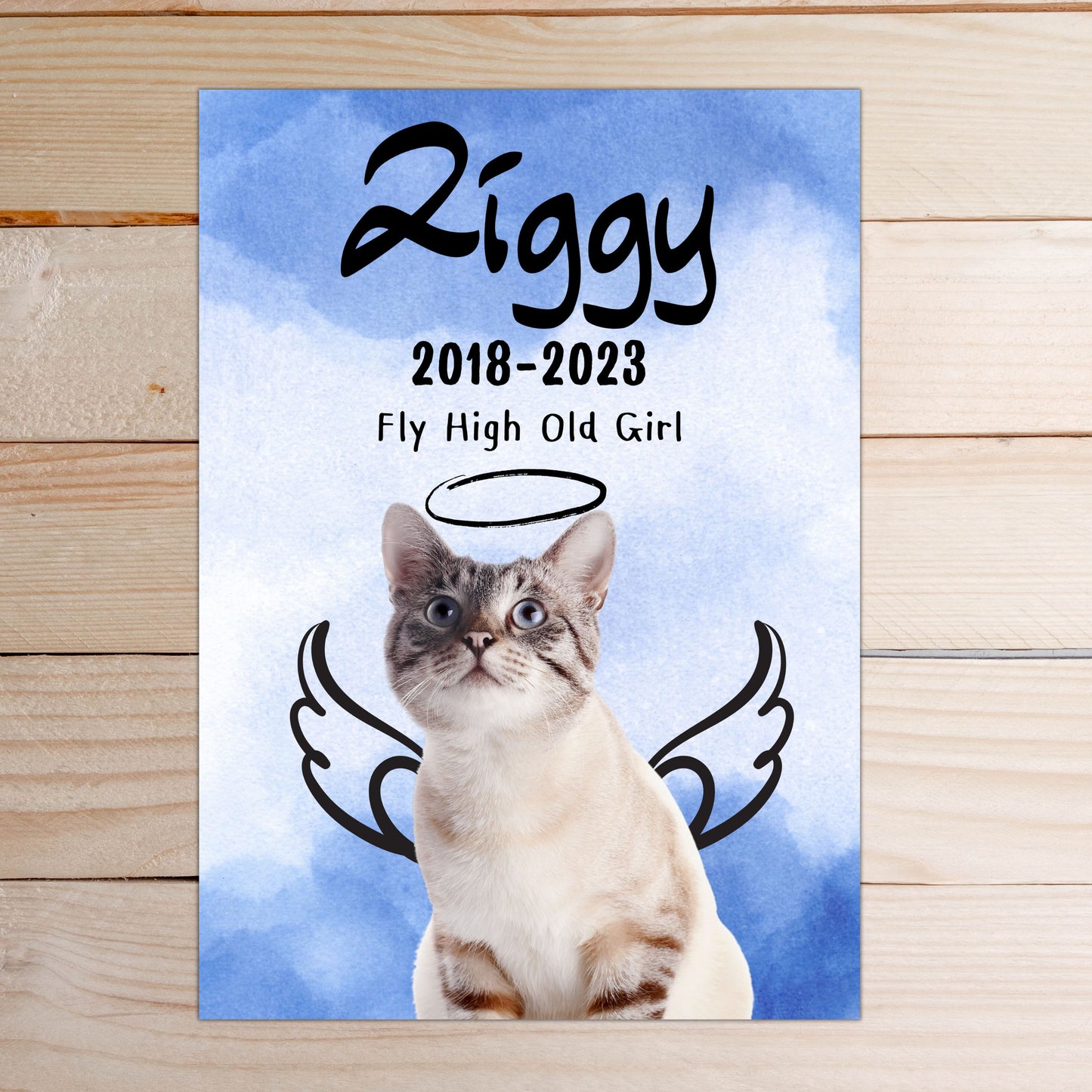 Pet Memorial Personalised Portrait Custom Pet Portrait Angel Personalised Wall Art Pet Remembrance Gift