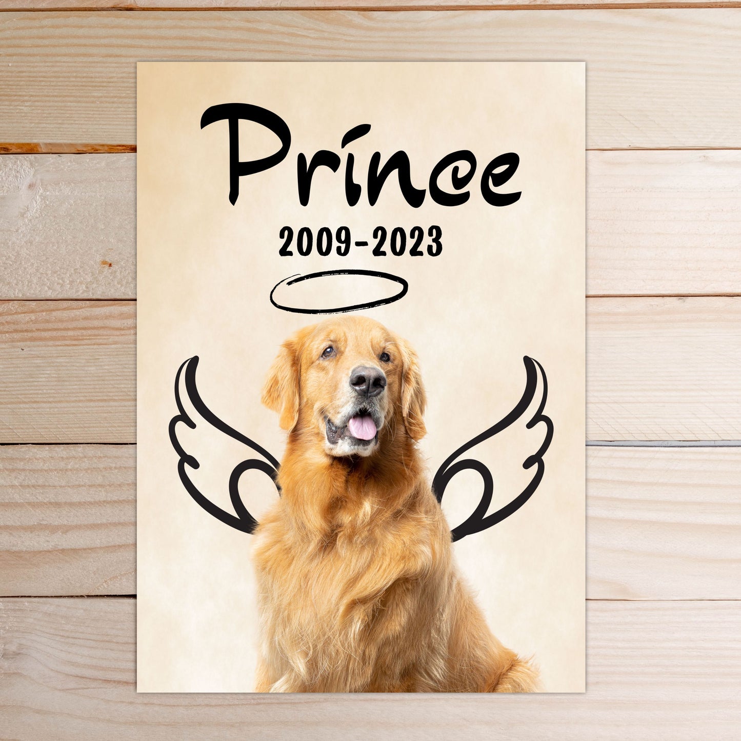 Pet Memorial Personalised Portrait Custom Pet Portrait Angel Personalised Wall Art Pet Remembrance Gift