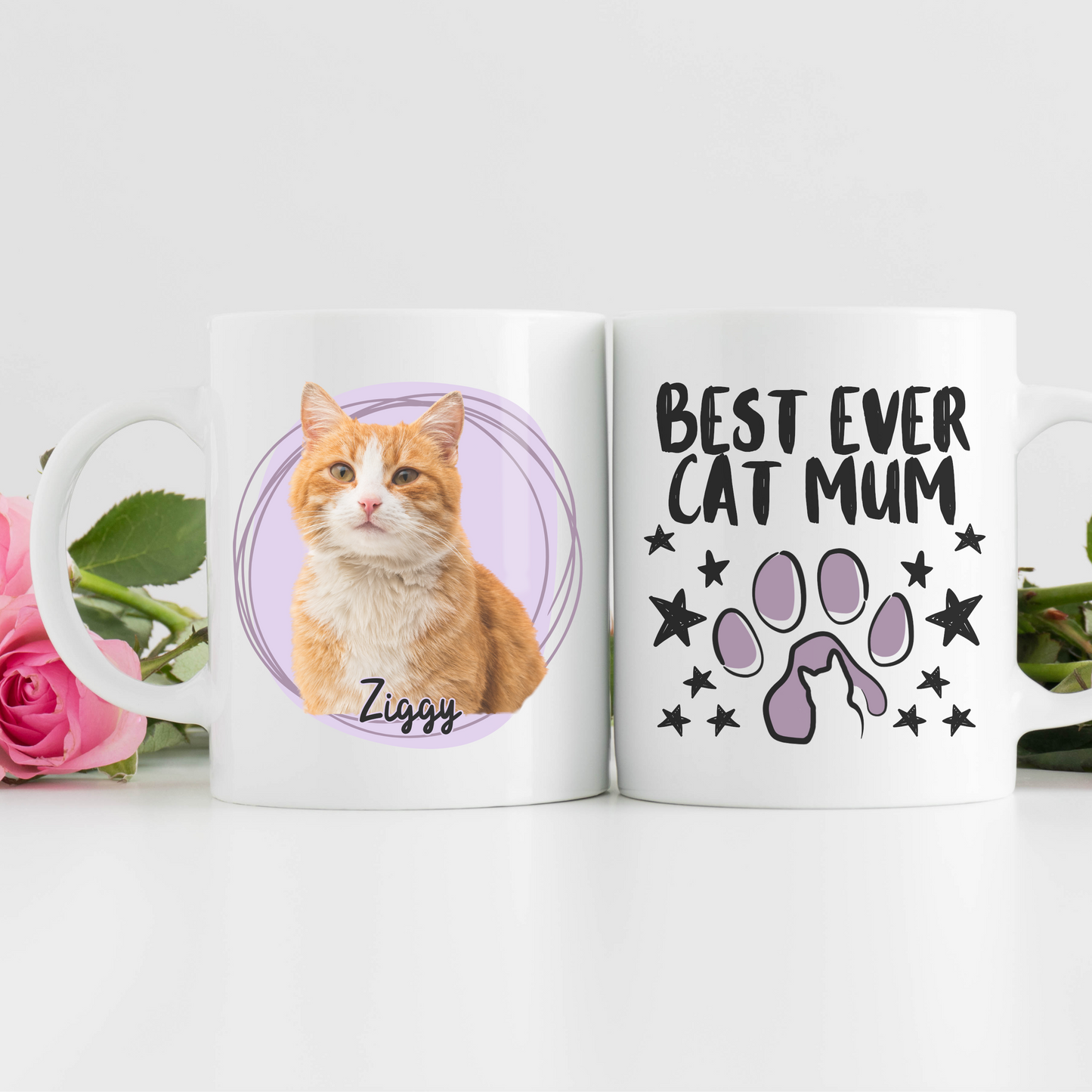 Personalised Pet Photo Mug Custom Dog or Cat Mug with Name Best Ever Dog Mum or Cat Mum Gift Unique Pet Lover Gift Customisable Pet Mug