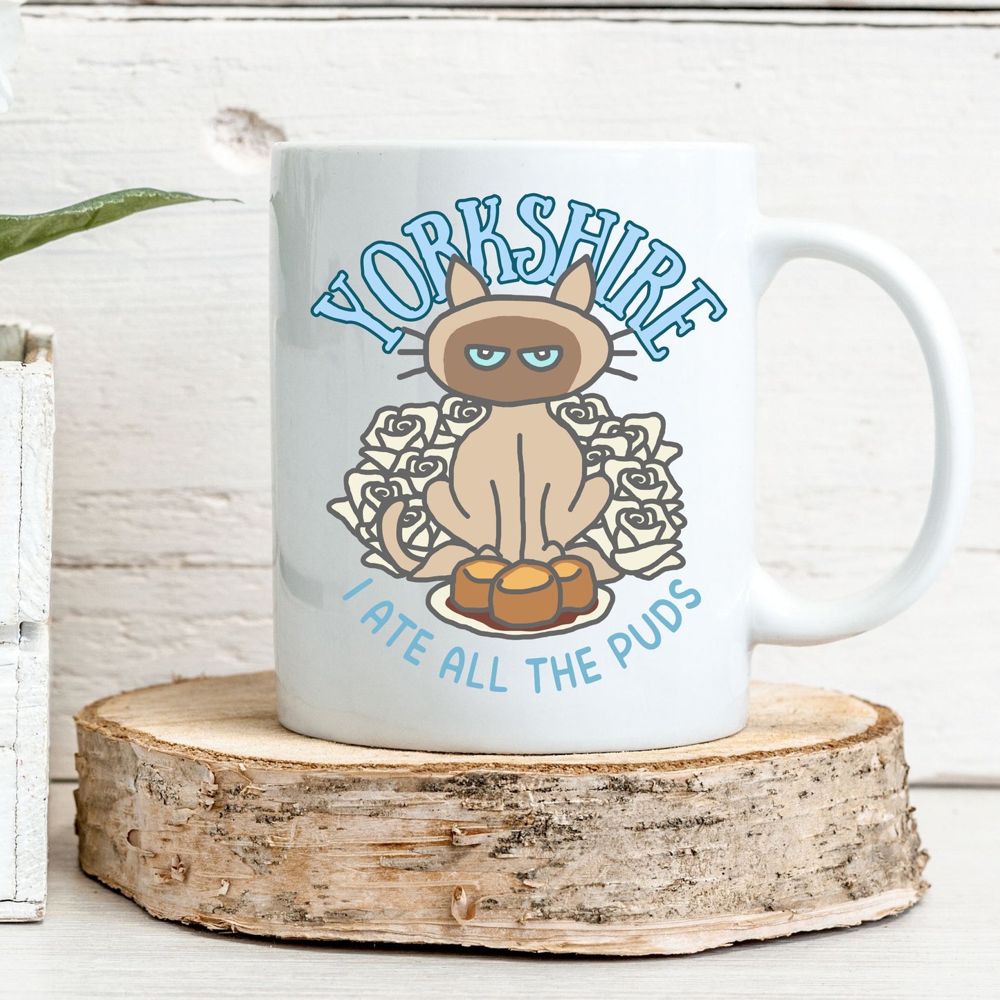 Yorkshire Mug Funny Cat Coffee Mug Yorkshire Humour Cat Lover Gift Siamese Cat Mug