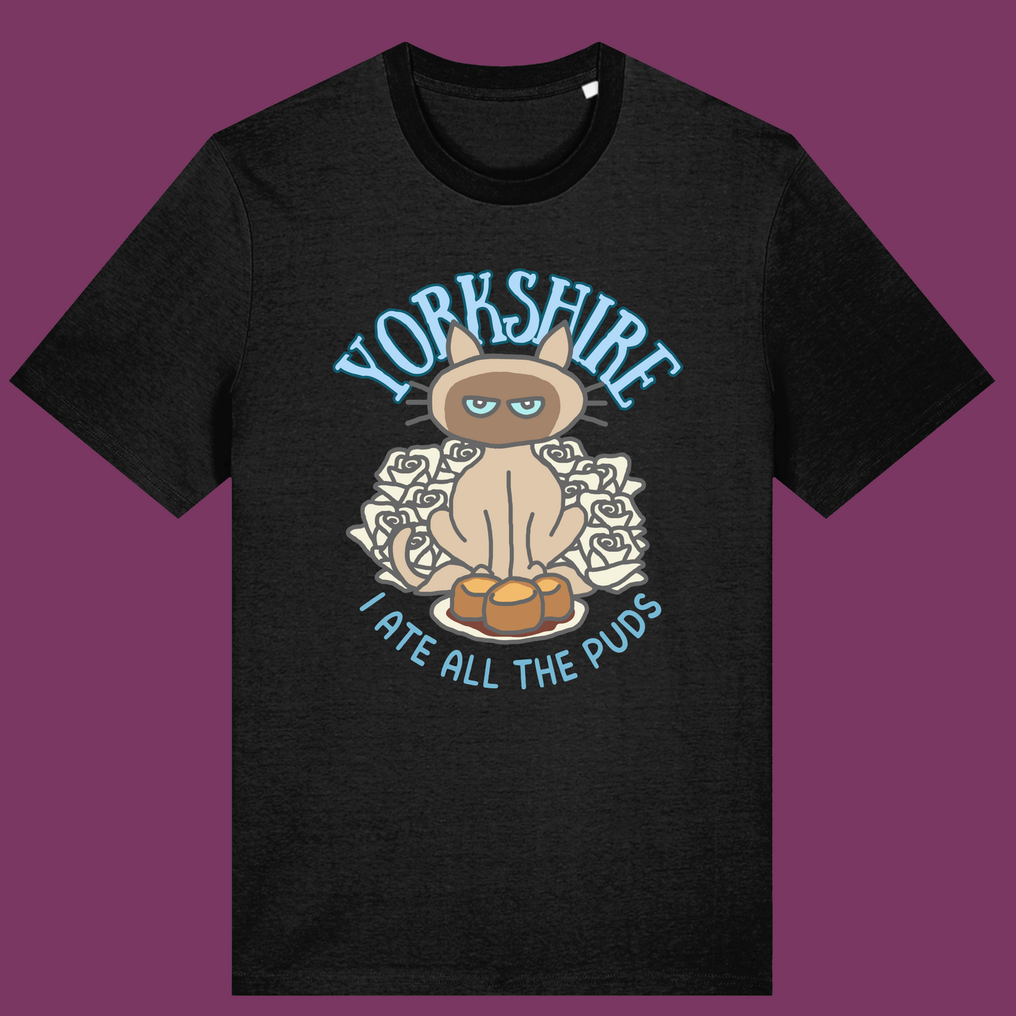 Yorkshire T-shirt Funny Cat Shirt Yorkshire Humour Cat Lover Gift Siamese Cat Tee Shirt