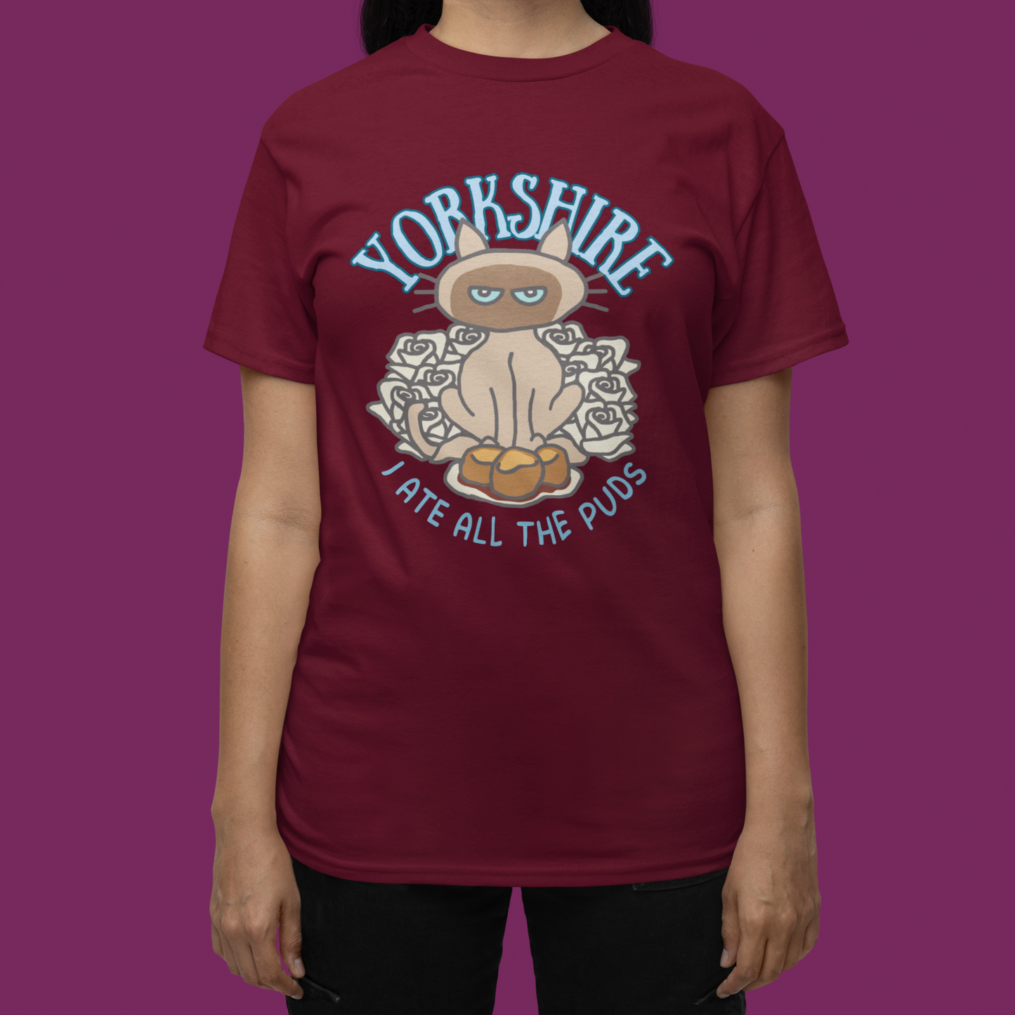 Yorkshire T-shirt Funny Cat Shirt Yorkshire Humour Cat Lover Gift Siamese Cat Tee Shirt