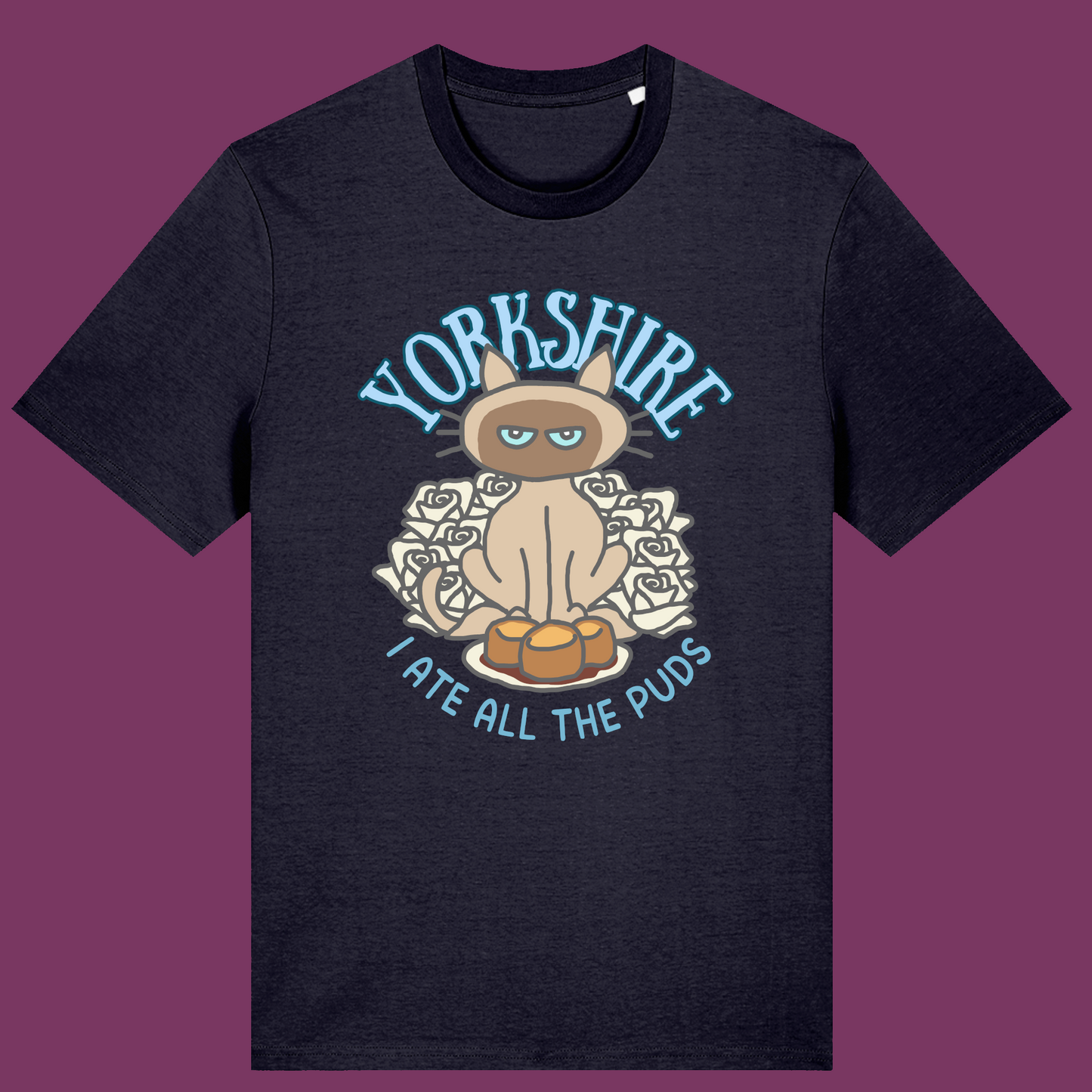 Yorkshire T-shirt Funny Cat Shirt Yorkshire Humour Cat Lover Gift Siamese Cat Tee Shirt