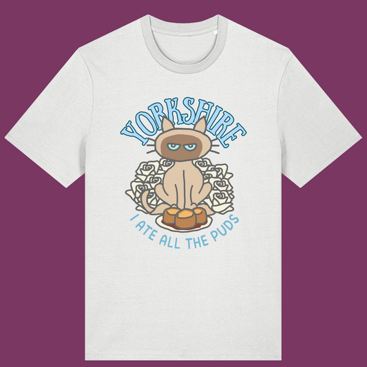 Yorkshire T-shirt Funny Cat Shirt Yorkshire Humour Cat Lover Gift Siamese Cat Tee Shirt