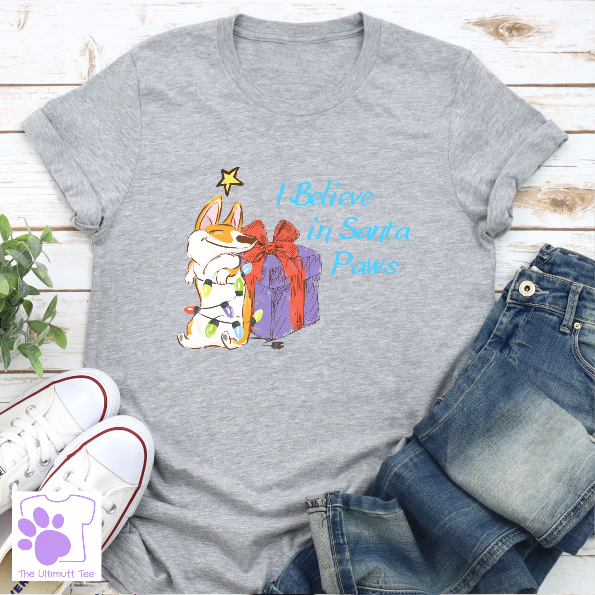 Corgi Dog Lover Christmas Dog Owner Coffee Mug Christmas Gift grey