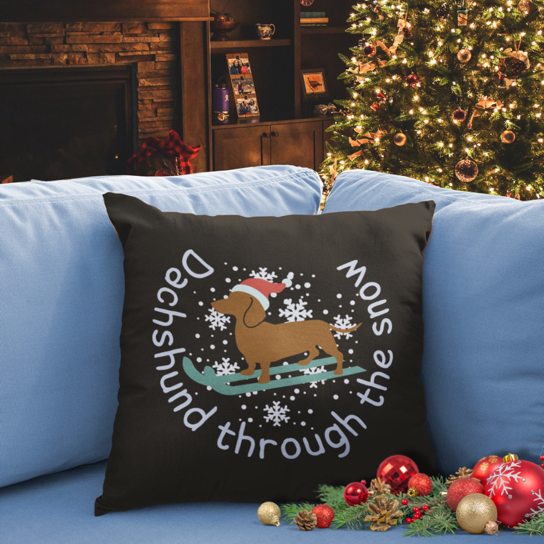 Dachshund Lover Christmas Cushion Dog Lover Throw Pillow Christmas Gif –  The Ultimutt Tee