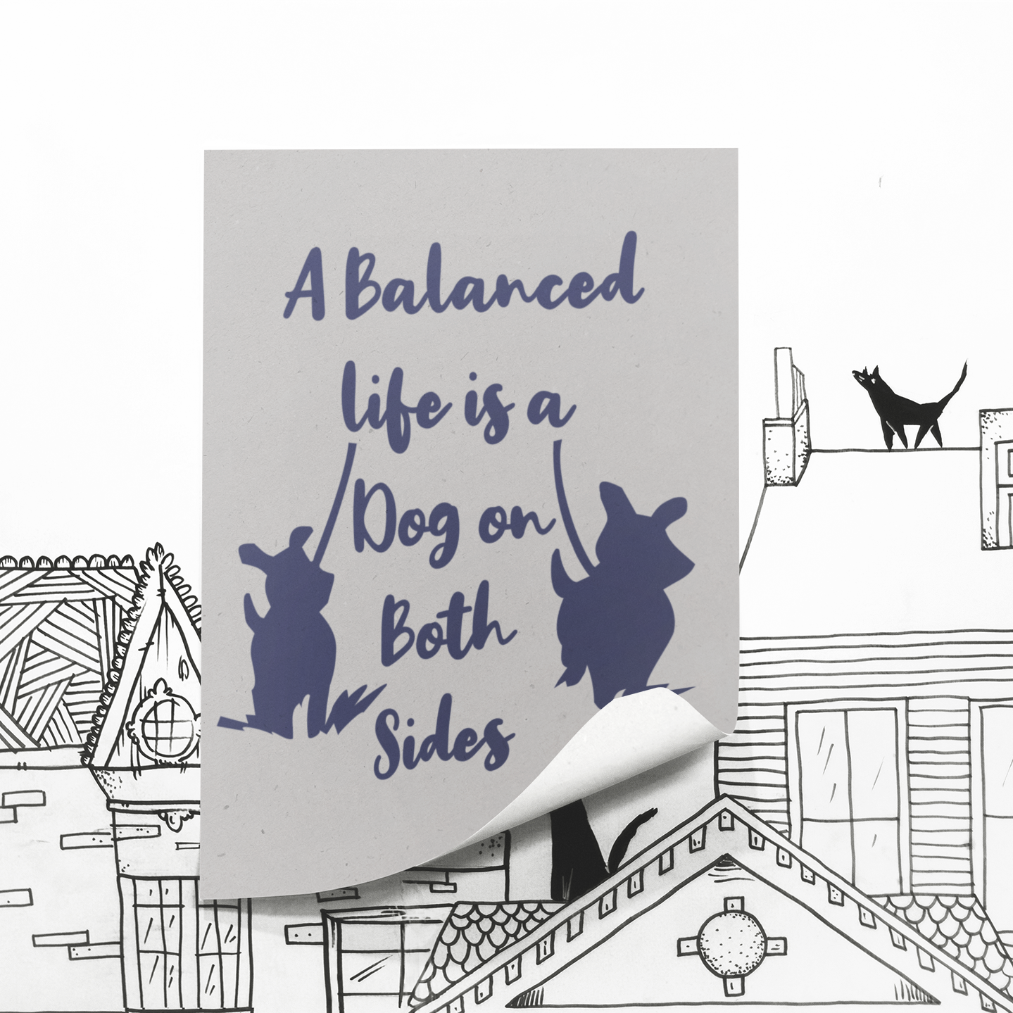 Cute Dog Lover A3 Poster Dog Owner Gift For Dog Mum And Dog Dad