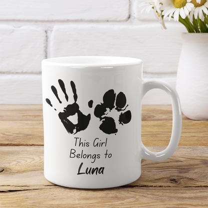 Personalised Dog Lover Coffee Mug Custom Dog Name Personalised Dog Owner Gift