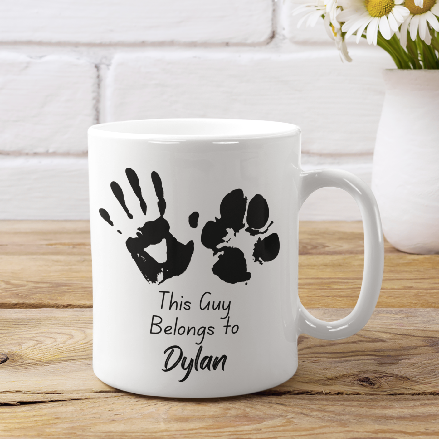 Personalised Dog Lover Coffee Mug Custom Dog Name Personalised Dog Owner Gift