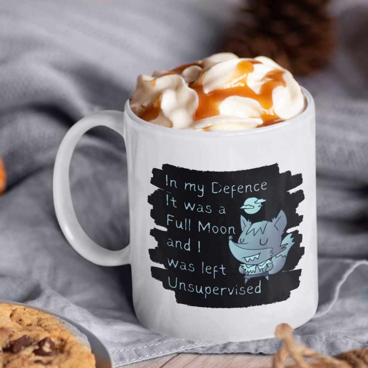 Wolf  Coffee Mug Halloween Mug Dog Lover Gift Funny Coffee Mug