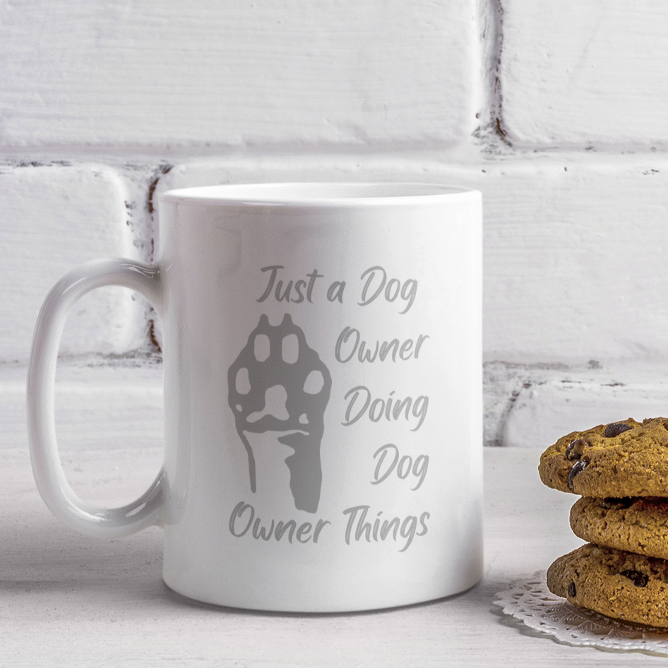 Paw Print Coffee Mug Dog Lover Mug Dog Owner Gift