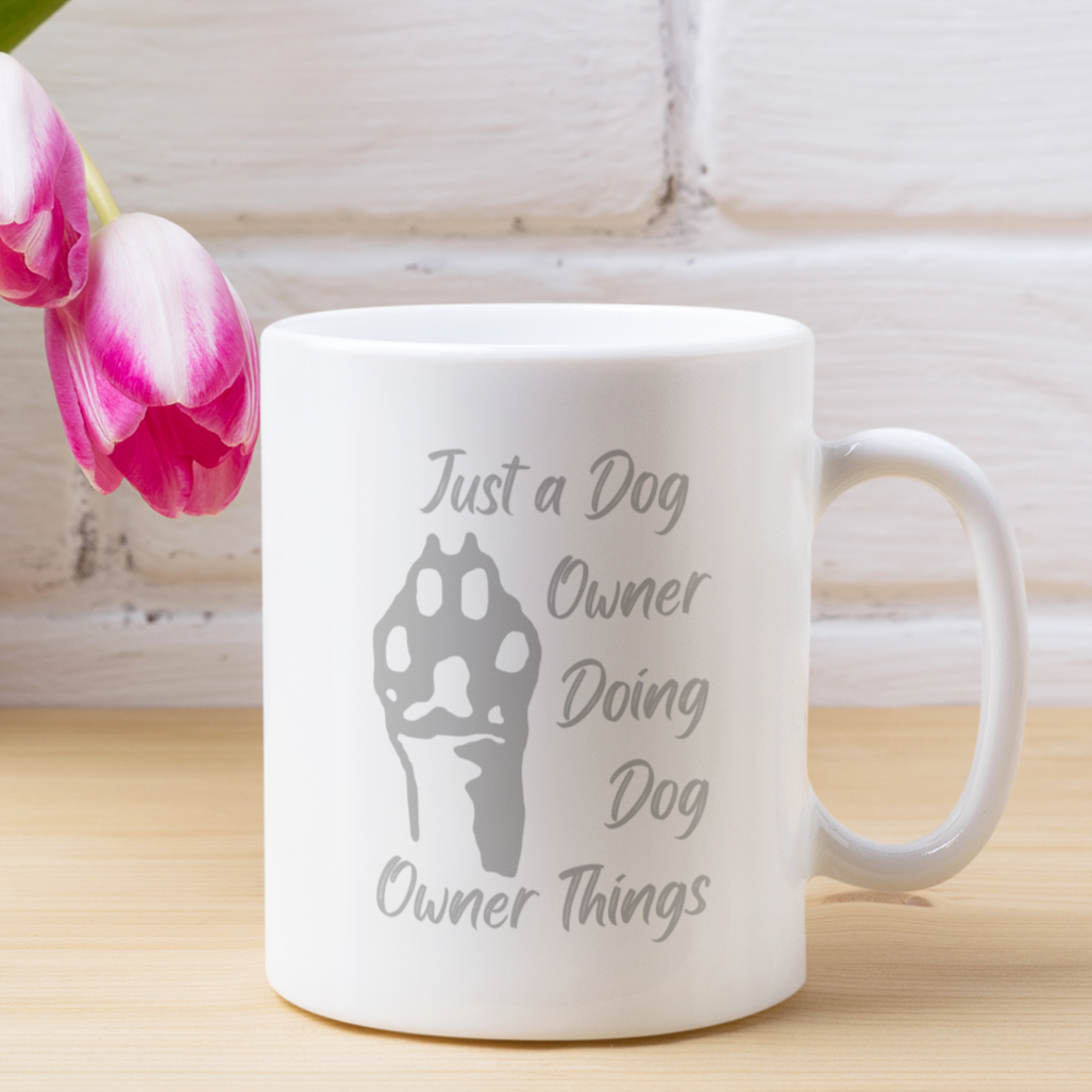 Paw Print Coffee Mug Dog Lover Mug Dog Owner Gift