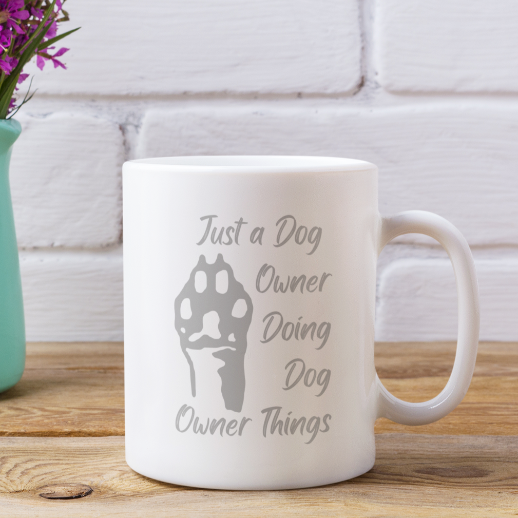 Paw Print Coffee Mug Dog Lover Mug Dog Owner Gift