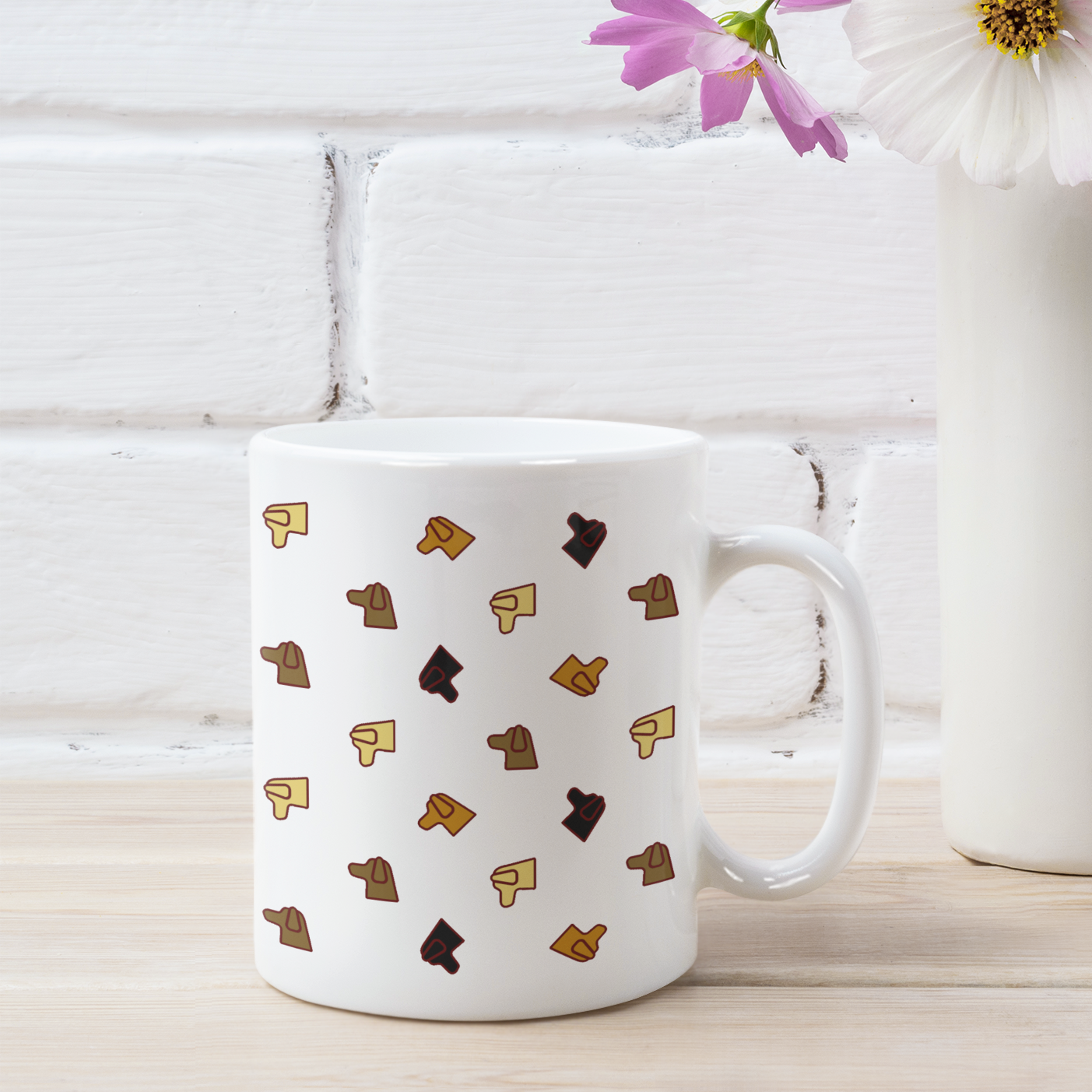 Labrador Coffee Mug Dog Pattern Mug Labrador Lover Coffee Mug Dog Lover Gift