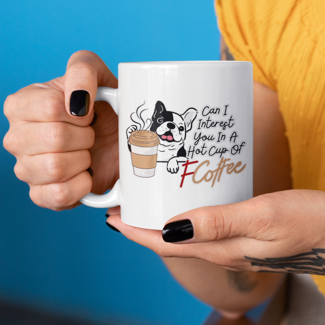 Bulldog Dog Lover Coffee Mug Funny Coffee Swear Dog Owner Mug Gift For Coffee Lover