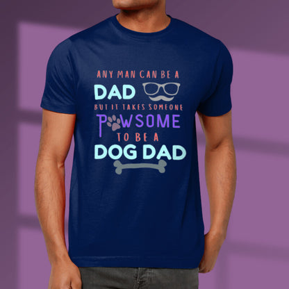 Dog Dad Tshirt Dog Lover Shirt Father's Day Gift Tshirt Dog Owner Gift navy