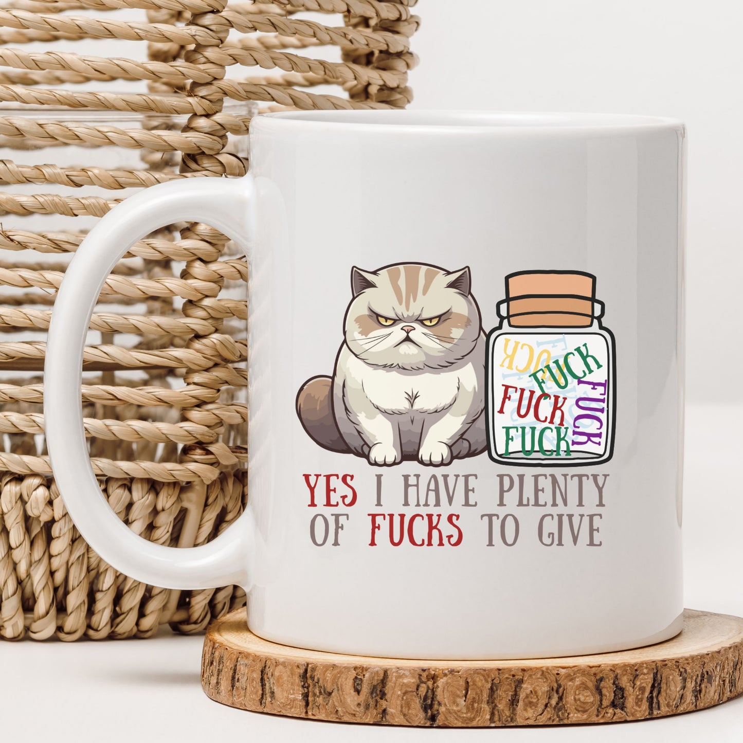 Funny Grumpy Cat Mug Sarcastic Cat Lover Gift Adult Humour Coffee Cup Funny Coffee Mug Cat Lovers