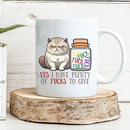 Funny Grumpy Cat Mug Sarcastic Cat Lover Gift Adult Humour Coffee Cup Funny Coffee Mug Cat Lovers