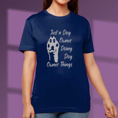 Dog Paw Print Tshirt Pawprint Dog Lover T shirt Dog Owner Gift navy