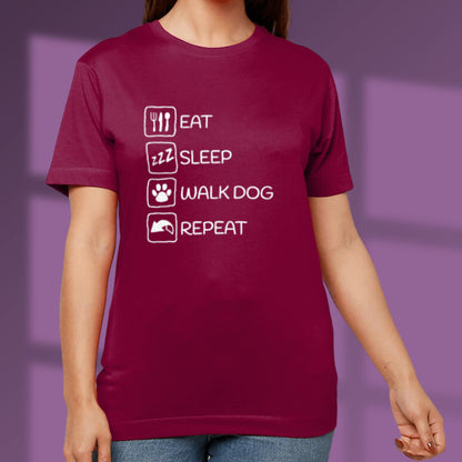 Eat Sleep Repeat Dog Lover T shirt Dog Walker Tshirt Dog Owner Shirt Dog Lover Gift