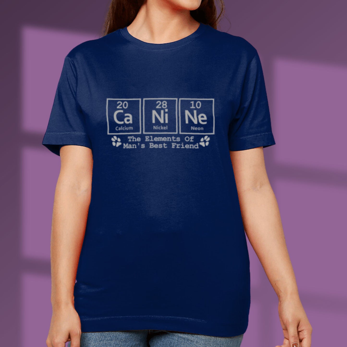 Canine Elements Periodic Table Science, Dog lover T shirt, Dog slogan T-shirt, Dog owner gift