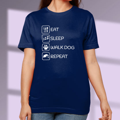 Eat Sleep Repeat Dog Lover T shirt Dog Walker Tshirt Dog Owner Shirt Dog Lover Gift