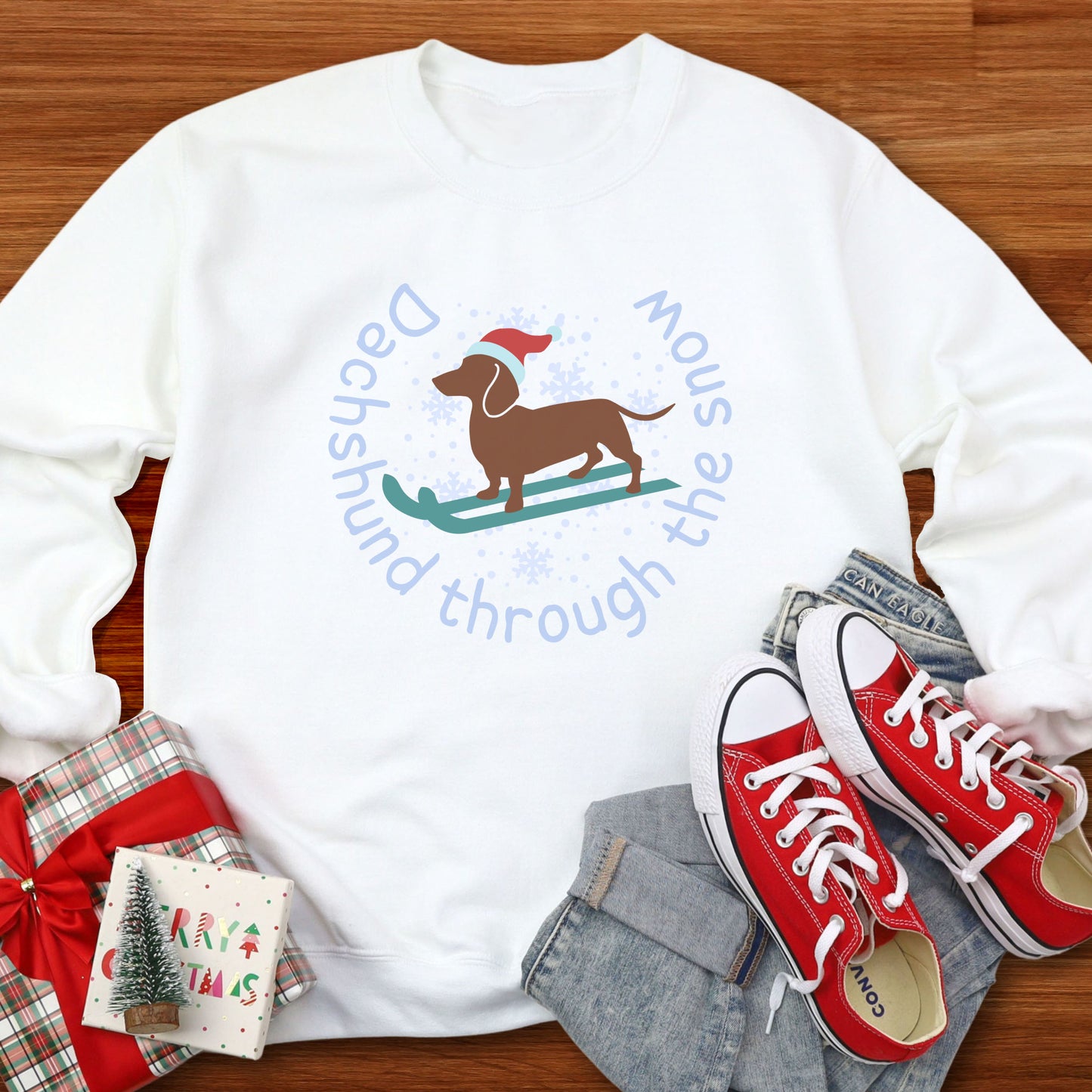 Dachshund Sweatshirt Dog Lover Christmas Sweatshirt Dog Lover Christmas Jumper Gift Idea