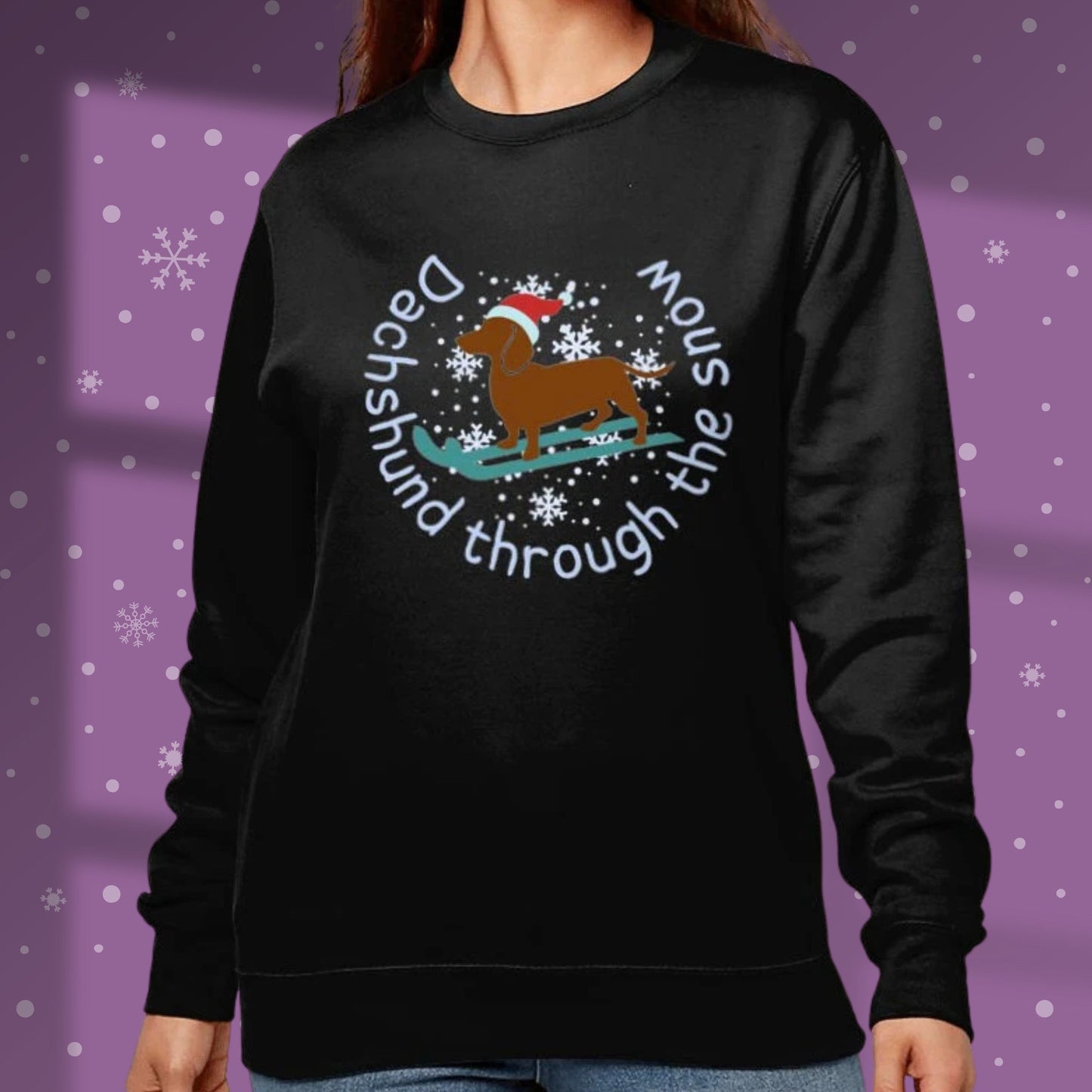 Dachshund Sweatshirt Dog Lover Christmas Sweatshirt Dog Lover Christmas Jumper Gift Idea