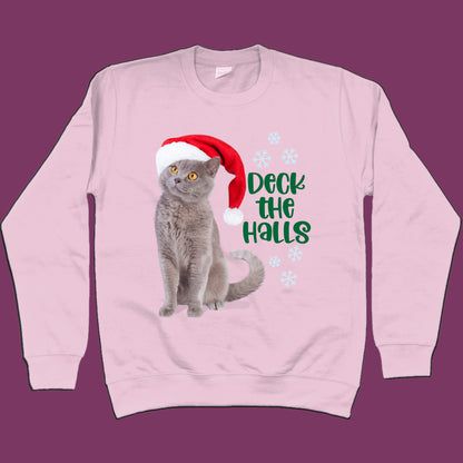 Pet Lover Christmas Sweatshirt Dog or Cat Santa Sweater Funny Pet Lover Christmas Gift