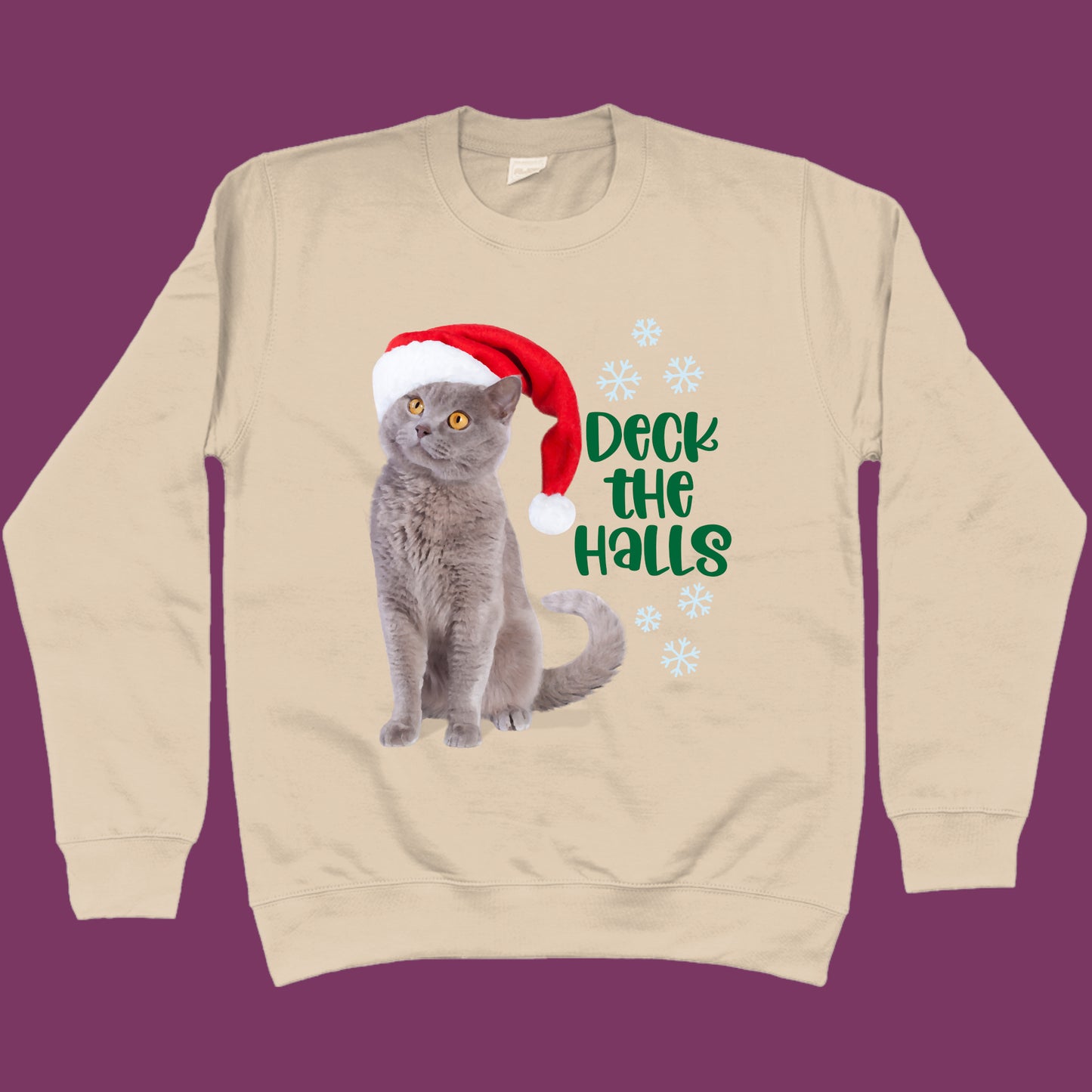 Pet Lover Christmas Sweatshirt Dog or Cat Santa Sweater Funny Pet Lover Christmas Gift