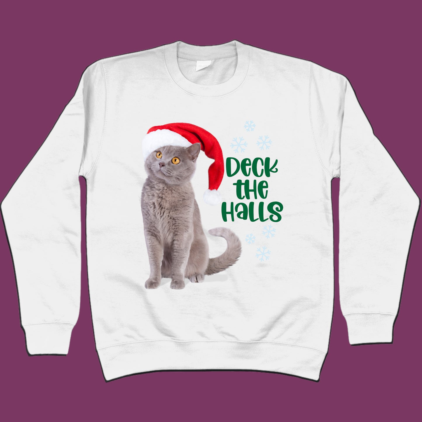 Pet Lover Christmas Sweatshirt Dog or Cat Santa Sweater Funny Pet Lover Christmas Gift