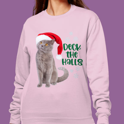 Pet Lover Christmas Sweatshirt Dog or Cat Santa Sweater Funny Pet Lover Christmas Gift