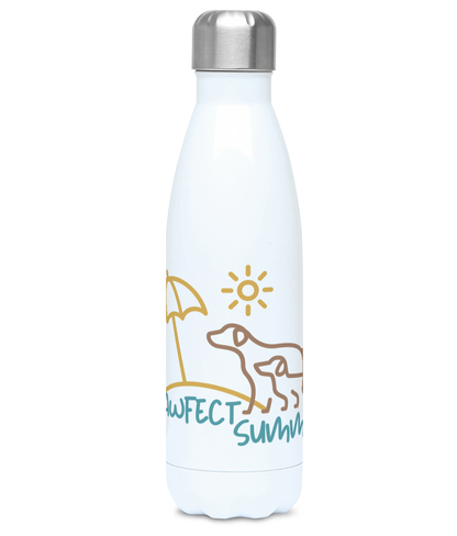 Pawfect Summer Beach Dog lover 500ml Water Bottle