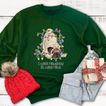 Dog Christmas Sweatshirt Pug Lover Gift Christmas Sweater Pug Dog Christmas Jumper