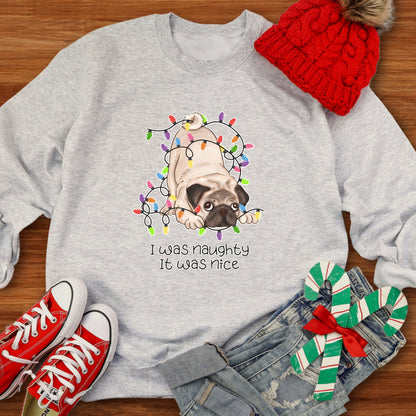 Dog Christmas Sweatshirt Pug Lover Gift Christmas Sweater Pug Dog Christmas Jumper