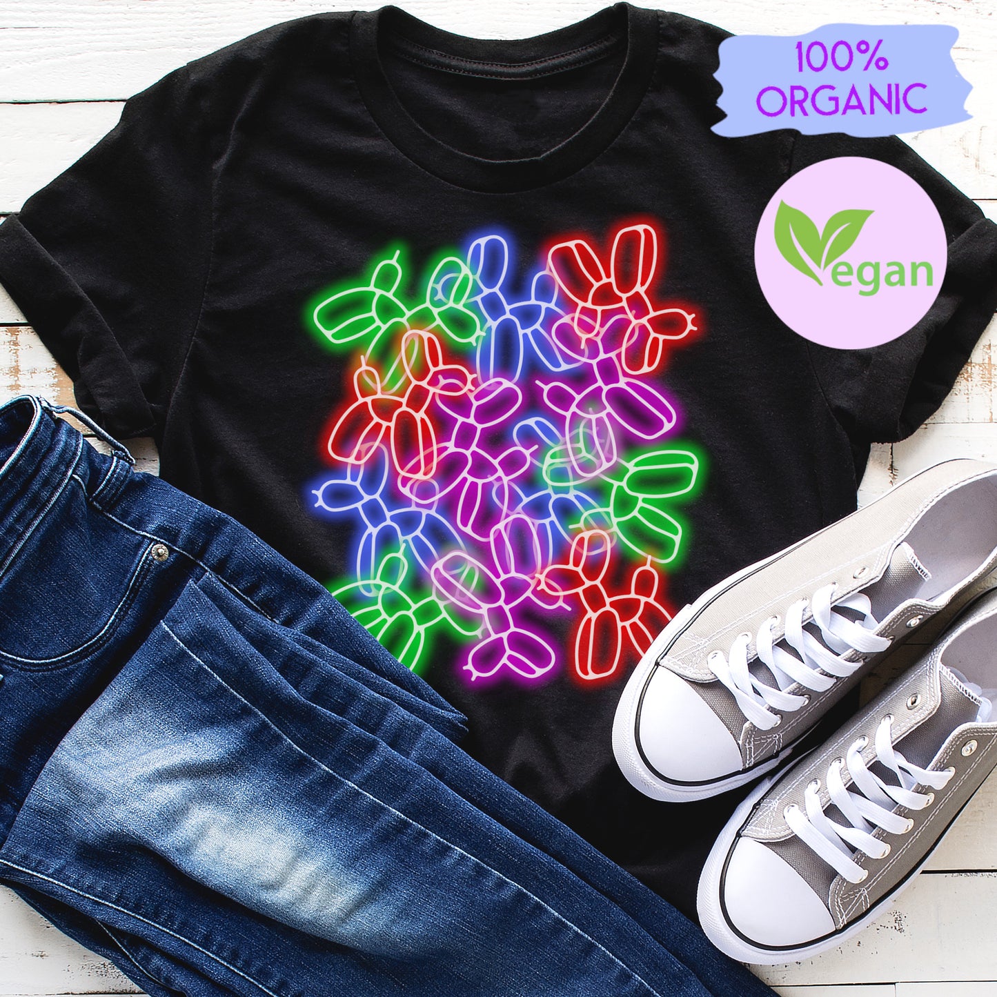 Neon Balloon Dog Lover T shirt Neon Dog Lover Gift Balloon Dog Tshirt Gift Idea For Dog Owner