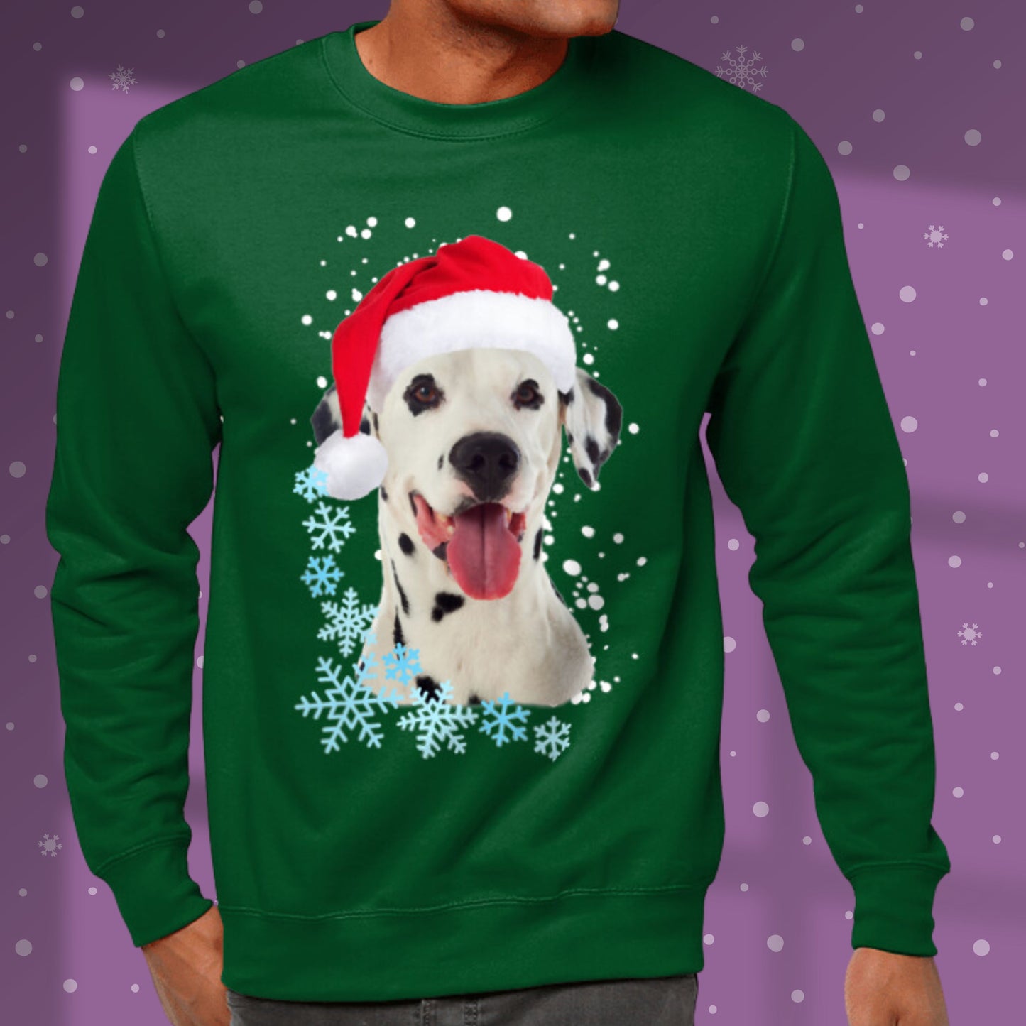 Dog Christmas Sweatshirt Personalised Dog Photo Gift Custom Sweater Christmas Gift Idea Dog Lover Sweatshirt