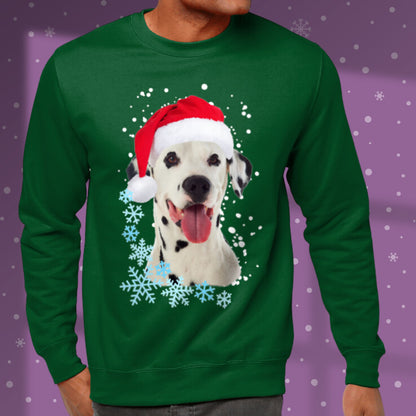 Dog Christmas Sweatshirt Personalised Dog Photo Gift Custom Sweater Christmas Gift Idea Dog Lover Sweatshirt