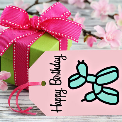 Printable Gift Tags Balloon Dog Birthday Gift Tag Craft