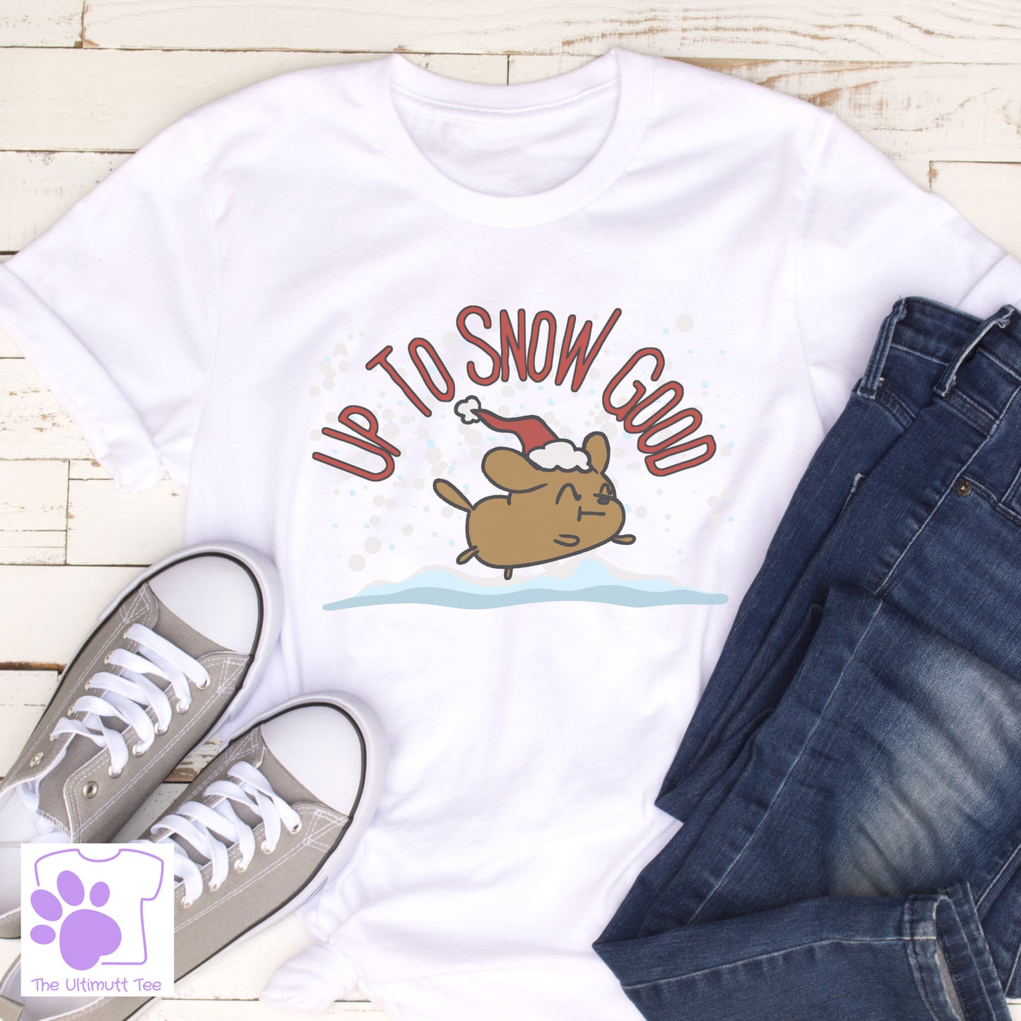 Dog Lover Christmas T shirt Christmas Dog Owner Gift Vegan T shirt white