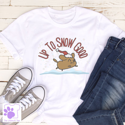 Dog Lover Christmas T shirt Christmas Dog Owner Gift Vegan T shirt white