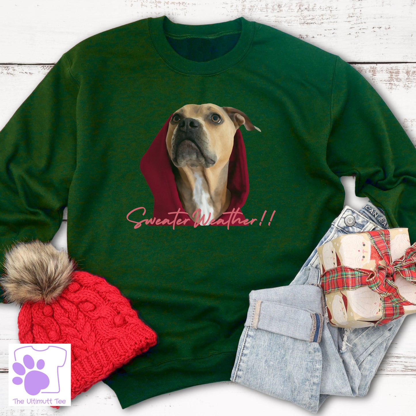 Staffy Lover Sweatshirt Bull Terrier Sweater Dog Lover Sweatshirt Staffy Gift