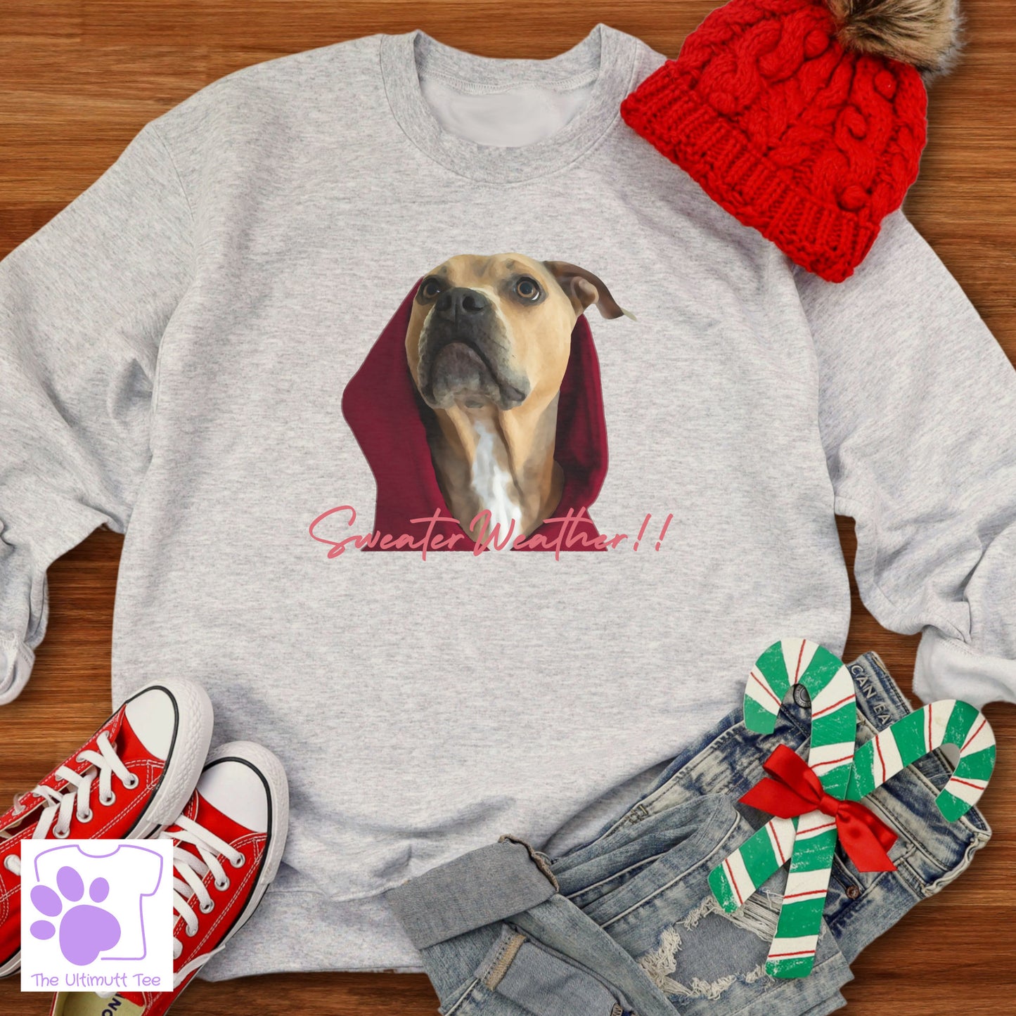 Staffy Lover Sweatshirt Bull Terrier Sweater Dog Lover Sweatshirt Staffy Gift