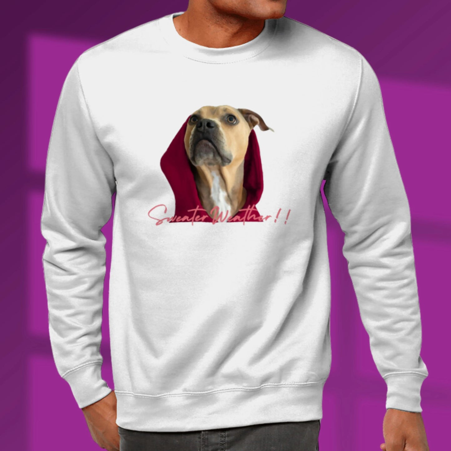 Staffy Lover Sweatshirt Bull Terrier Sweater Dog Lover Sweatshirt Staffy Gift