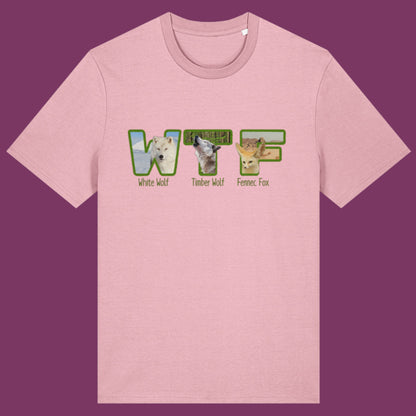 Funny WTF Animal Shirt Wolf Fox T-Shirt Wildlife Joke Shirt for Animal Lovers Nature Pun Graphic Tee WTF Fox Wolf Gift Shirt