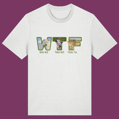 Funny WTF Animal Shirt Wolf Fox T-Shirt Wildlife Joke Shirt for Animal Lovers Nature Pun Graphic Tee WTF Fox Wolf Gift Shirt