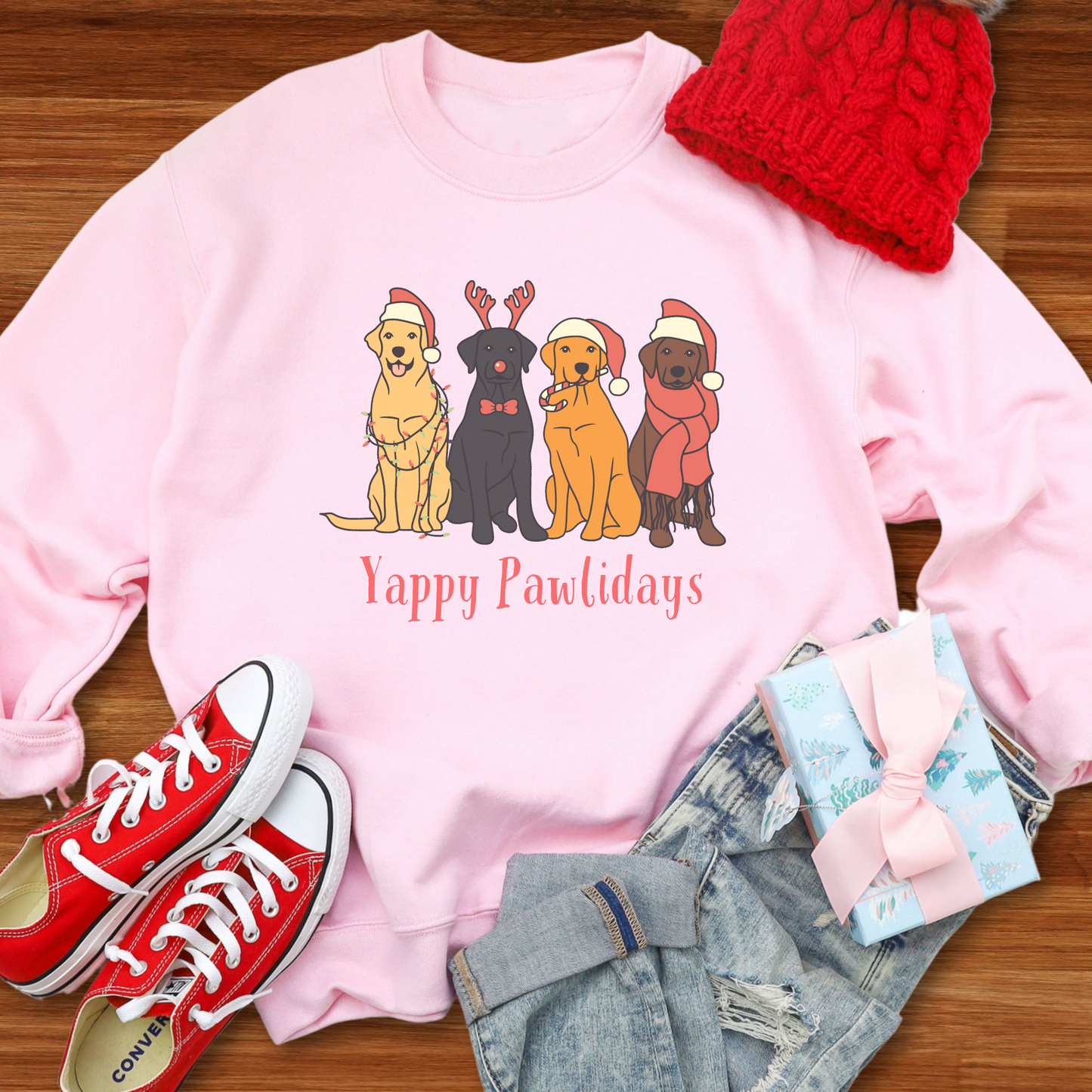 Labrador Christmas Sweatshirt Dog Lover Sweater Christmas Jumper Labrador Christmas Gift