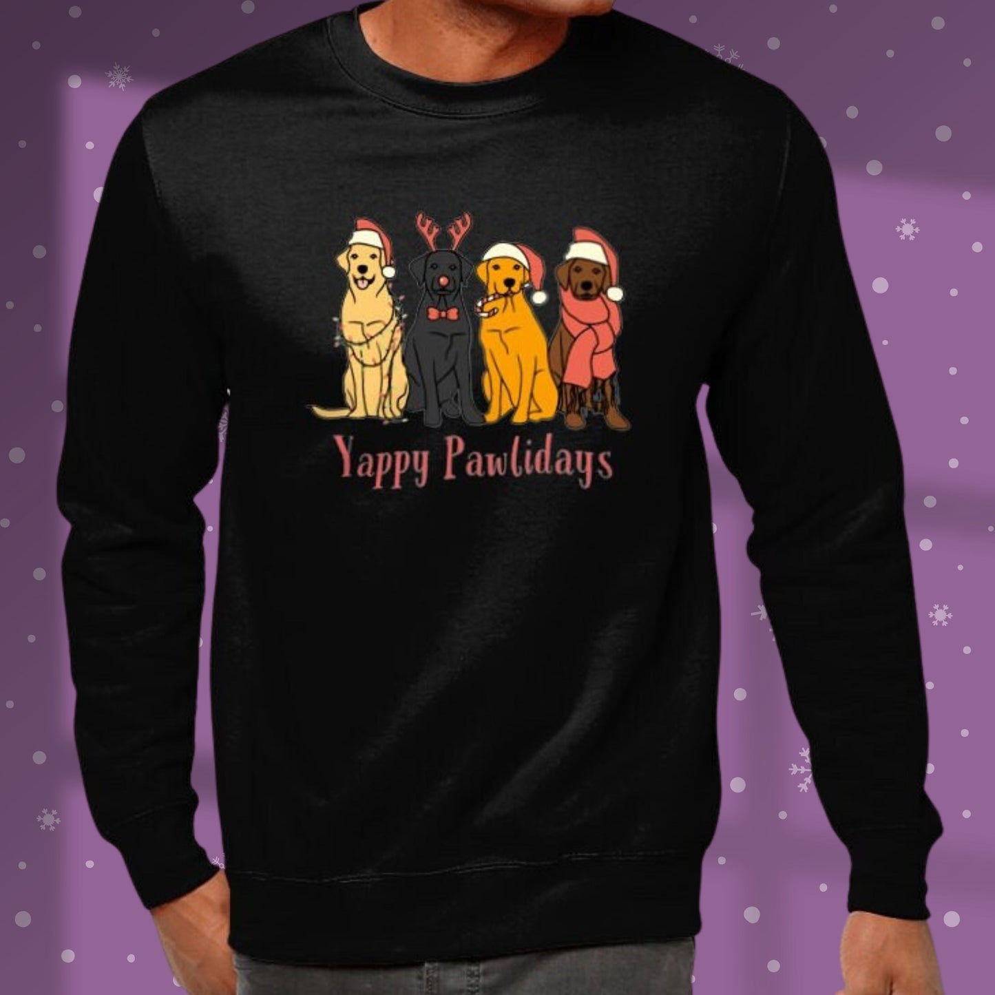 Labrador Christmas Sweatshirt Dog Lover Sweater Christmas Jumper Labrador Christmas Gift