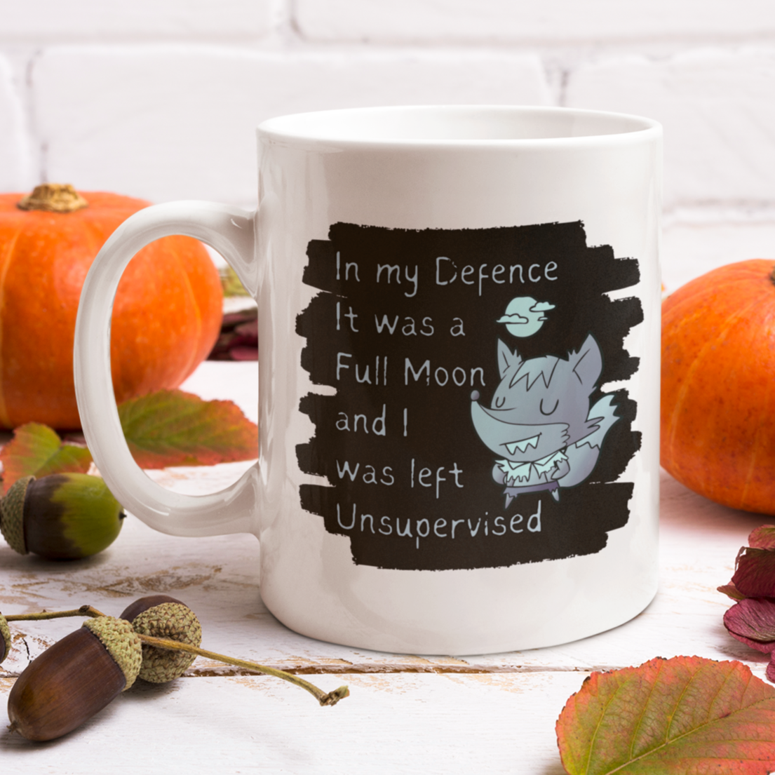 Wolf  Coffee Mug Halloween Mug Dog Lover Gift Funny Coffee Mug