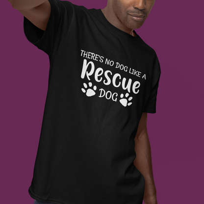 Rescue Dog Lover Tshirt Pawprints Shirt Rescue Dog Owner Dog Lover Gift